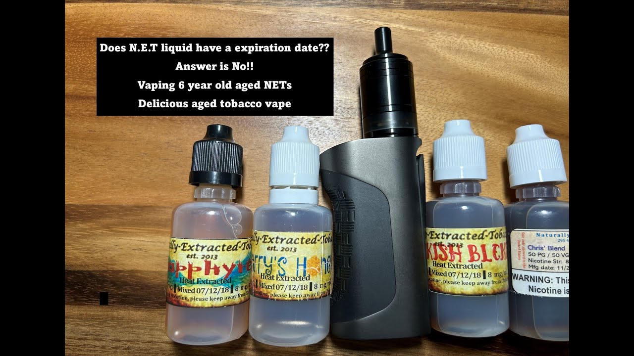 Czy liquid N.E.T ma datę ważności | Odpowiedź brzmi Nie | Vaping 6-letnich NETów | Dojrzałe jak dobre wino