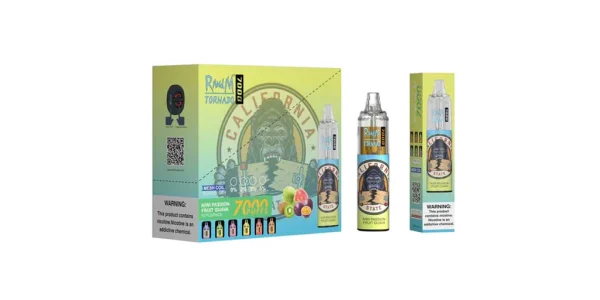 RandM Tornado 7000 Wegwerp Vape 7000 Trekken(EU-voorraad)KIWI PASSIEVRUCHT GUAVE 1024x1024