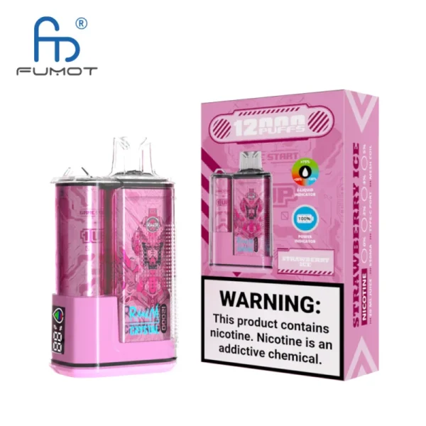 gzuz h3 vape wirkung RandM Crystal 12000 Züge LED Einweg-Vape
