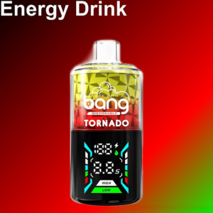 Bang Tornado 40000 Pfirsich Eis Geschmack Saftiges Pfirsicharoma mit Langanhaltender Kühle Frische40k Energy-Drink