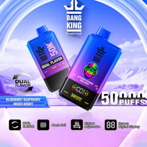 Blueberry Raspberry Mixed Berry Bang King 50000 Puffs Disposable Vape 50ml Fruity BlendBang King 50000 Puffs BlueberryRaspberry MixedBerry