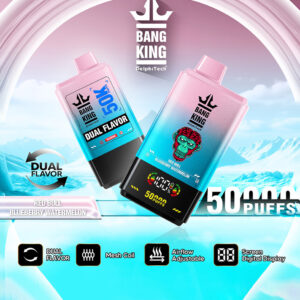 Red Bull and Blueberry Watermelon Flavors Bang King 50000 Puffs Disposable VapeBang King 50000 Puffs RedBull BlueberryWatermelon