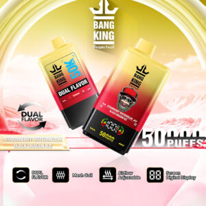 Strawberry Watermelon and Black Dragon Ice Flavors Bang King 50000 Puffs VapeBang King 50000 Puffs StrawberryWatermelon BlackDragonIce