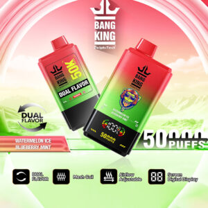 Bang King 50000 Züge Einweg-Vape Ultra Langlebig mit Wassermelone Eis und Heidelbeer MinzgeschmackBang King 50000 Züge WassermeloneEis HeidelbeerMinz
