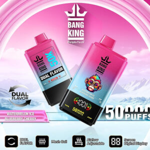 Watermelon Blueberry Cherry Flavors Bang King 50000 Puffs Disposable Vape Devicebang50000 Watermelon Blueberry Cherry