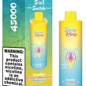BANG KING 45000 Puffs Watermelon Red Bull Strawberry Kiwi Fruity Burst Vapebangking45k Lemon Lime Strawberry Watermelon Blueberry Ice