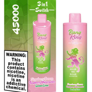 BANG KING 45000 Puffs Wassermelone Red Bull Erdbeere Kiwi Fruchtiger Ausbruch Vapebangking45k Erdbeere-Banane-Himbeere-Wassermelone-Zitrone-Limette
