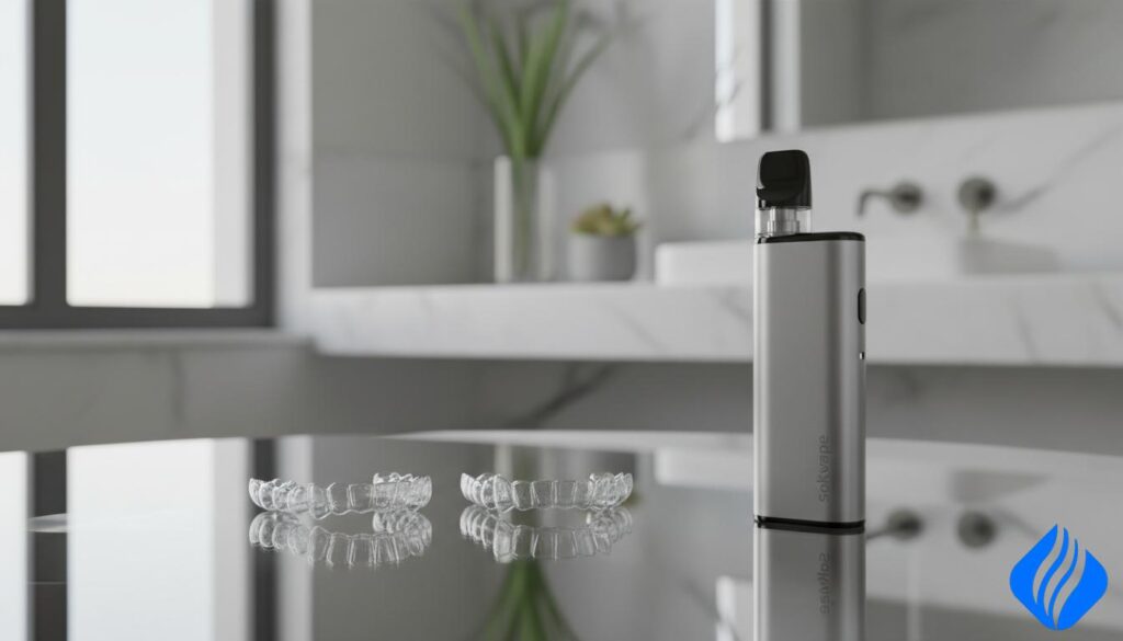 Ali lahko vaping z Invisalign? Kako to vpliva na vaše alineje in zobe, čiščenje in vzdrževanje Invisalign med vapingomSOKVAPE.COM Ali lahko vaping z Invisalign? Kako to vpliva na vaše alineje in zobe, čiščenje in vzdrževanje Invisalign med vapingom