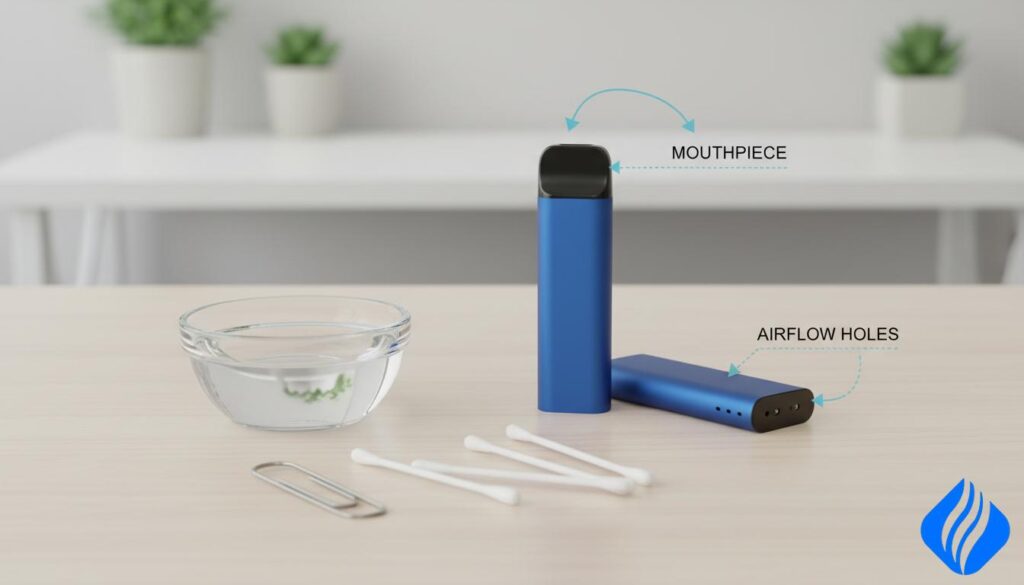 Jak odblokovat jednorázový vaporizér: 7 profesionálních triků pro opravu problémů s průchodností vzduchu (2025) jak odblokovat otvory pro průchod vzduchu na ústním náustku jednorázového vaporizéru