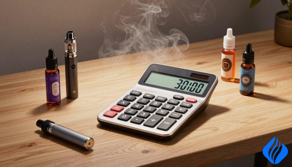 Porovnání cigaret a vaporizérů: kolik balení cigaret je v vaporizéru, vypočítejte vzorec pro nikotin v vaporizéru na balení cigaret