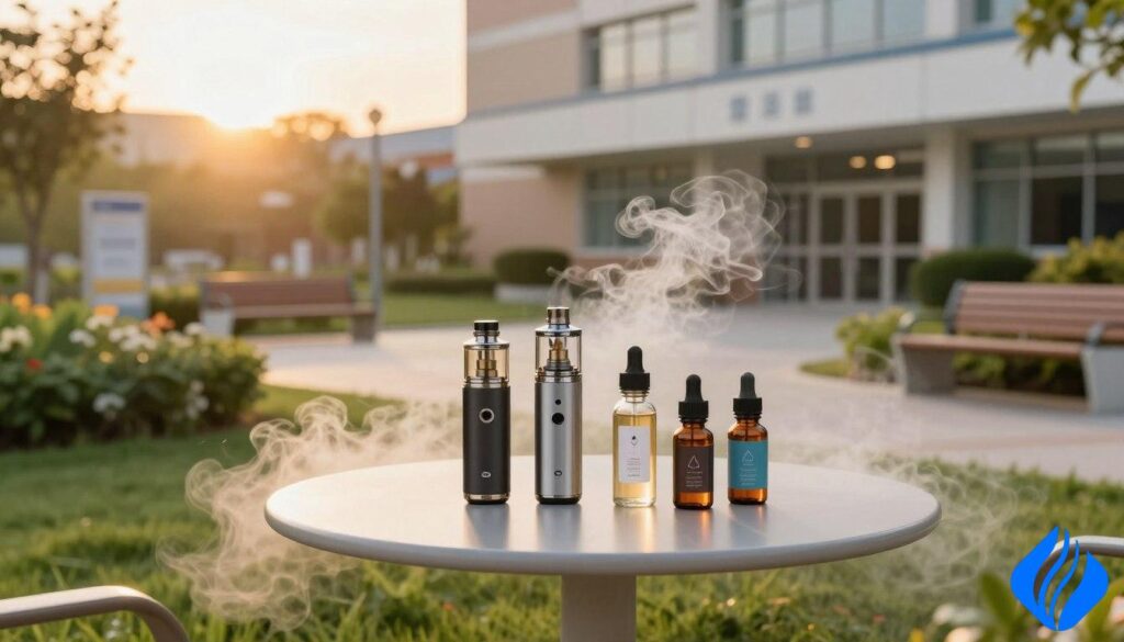 Darf man in einem Krankenhaus dampfen? Richtlinien erklärt, ausgewiesene Dampfbereiche auf dem Krankenhausgelände im Freien, SOKVAPE.COM Darf man in einem Krankenhaus dampfen? Richtlinien erklärt, ausgewiesene Dampfbereiche auf dem Krankenhausgelände im Freien