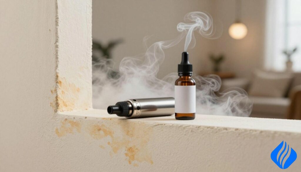La fume de vapotage tache-t-elle les murs ? Faits & Conseils de prvention