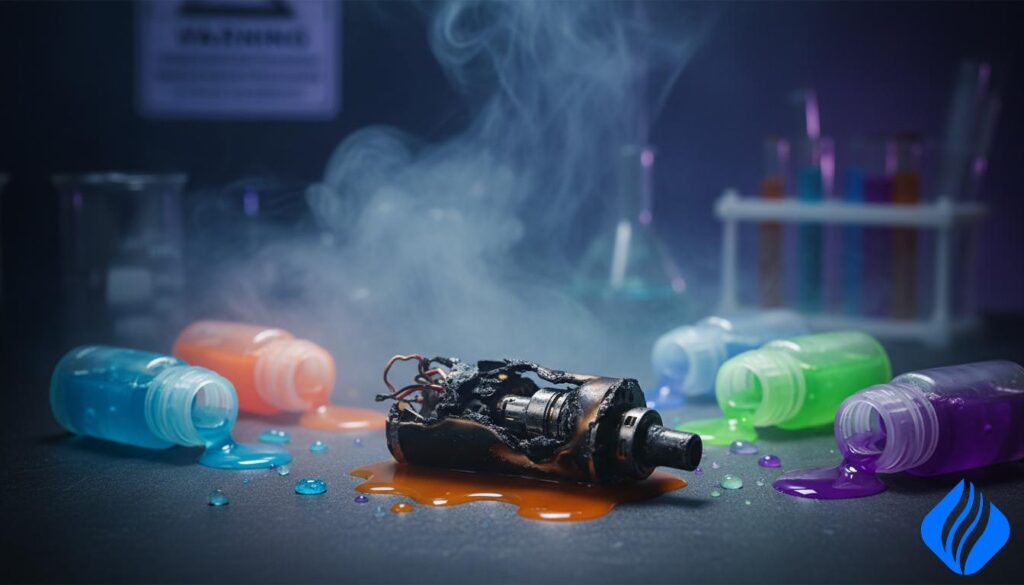 Ist es schlecht, eine verbrannte Vape zu rauchen? Sicherheitshinweise, Gesundheitsrisiken beim Rauchen einer verbrannten Vape-Spule, SOKVAPE.COM Ist es schlecht, eine verbrannte Vape zu rauchen? Sicherheitshinweise, Gesundheitsrisiken beim Rauchen einer verbrannten Vape-Spule