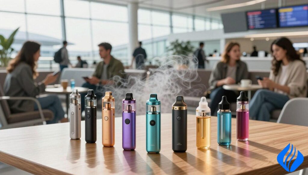 Kan du medbringe engangs vapes på et fly? TSA-regler forklarettsa lufthavnssikkerhed screening engangs vapes