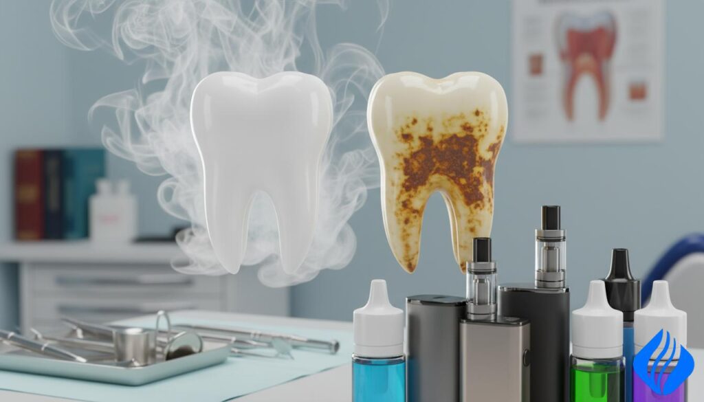 Verfärbt Vape Zähne? Ursachen und Behandlungenverfärbt Vape Zähne Nikotin-Gelbfärbung Vergleich