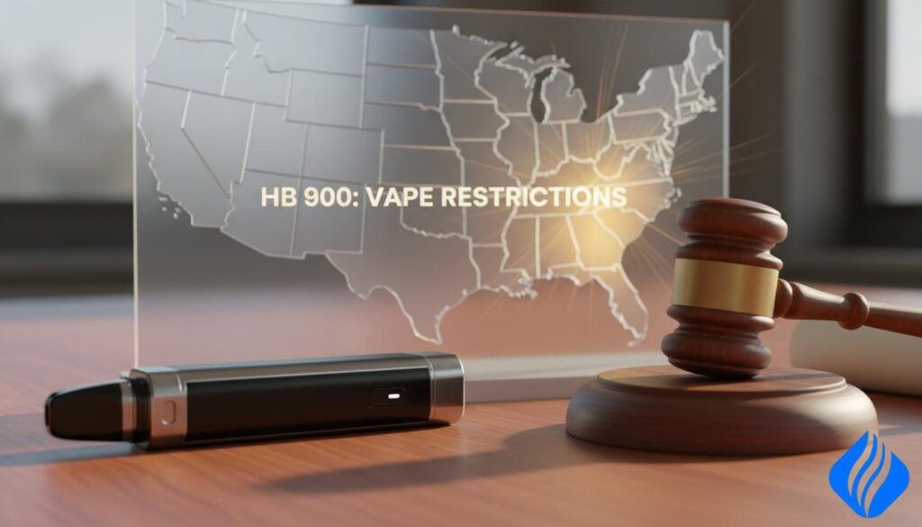 Staten die vapes verbieden: welke staten verbieden vapes, Noord-Carolina vape verbod hb900 beperkingen 2025